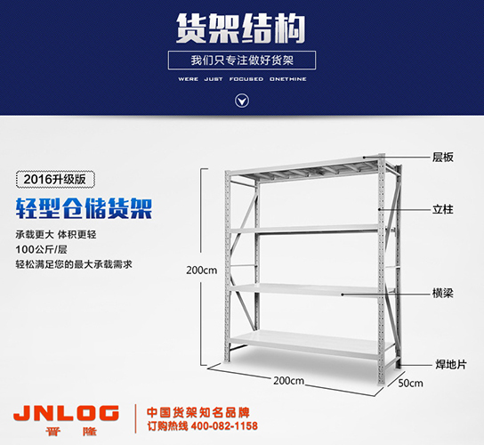 <b>图解晋隆货架产品——轻型货架</b>