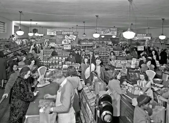 美国50年代超市货架