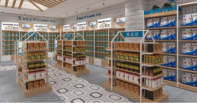母婴店货架